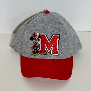 Toddler Girl’s Minnie Mouse Gray & Red Hat